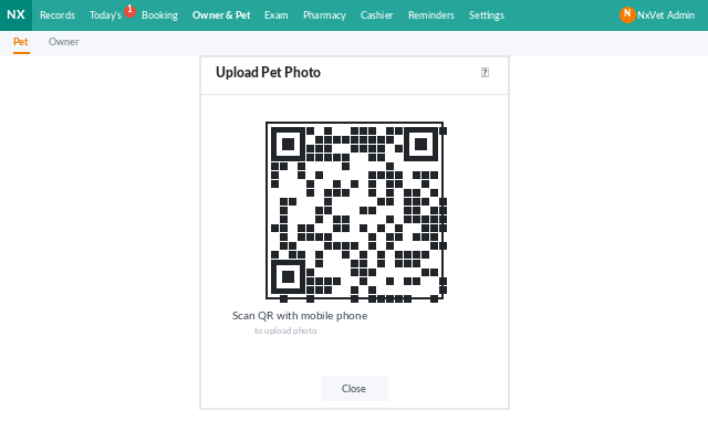 모바일 업로드 QR 코드
